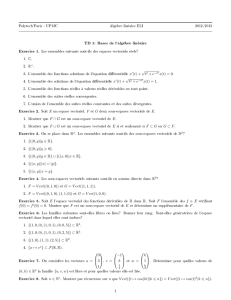 TD 1: Bases de l`algèbre linéaire Exercice 8. Soit n ∈ N