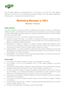 Marketing Manager à 100% - LeShop SA