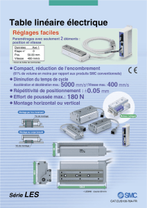 Série LES Table linéaire électrique