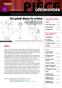 Un pied dans le crime - CRDP de Paris