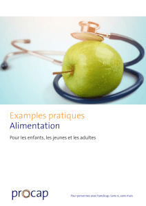 Examples pratiques Alimentation