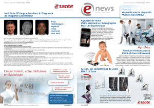 Esaote France, votre Partenaire en Radiologie