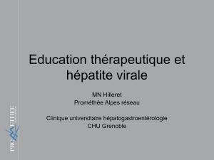 ETP et hépatites virales, réseau ProméthéeMN. Hilleret, Grenoble
