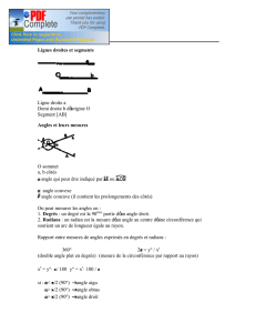 Géométrie plane Lignes droites et segments Ligne droite a Demi