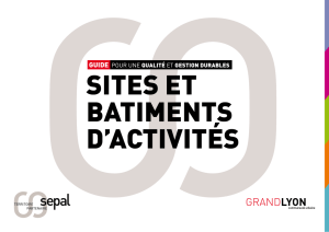 Guide pour une qualité et gestion durables des sites et bâtiments d