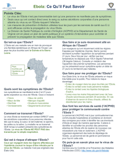 Ebola: Ce Qu`il Faut Savoir - arlingtonva.s3.amazonaws.com