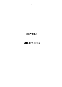 revues militaires - Bibliothèque Militaire Lyon