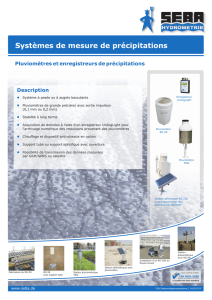 Brochure systèmes de mesure des précipitations