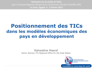 Impact des TICs sur le PIB en Tunisie