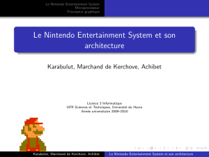 Le Nintendo Entertainment System et son architecture