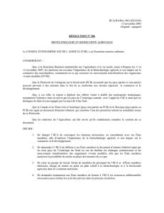 IICA/JIA/Res.386 (XII-O/03) 13 novembre 2003 Original : espagnol