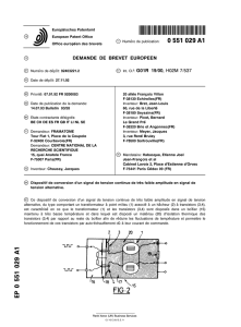 Dispositif de conversion d`un signal de tension continue de très