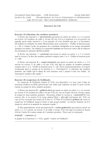 Université Paris Descartes — UFR Math-Info Année 2016