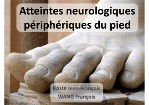 Neuropathies du pied