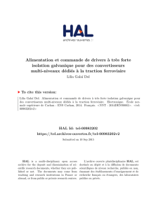 Alimentation et commande de drivers à très forte isolation