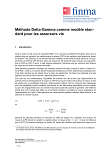 Méthode Delta-Gamma comme modèle stan- dard pour les