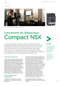 Lancement du disjoncteur Compact NSX
