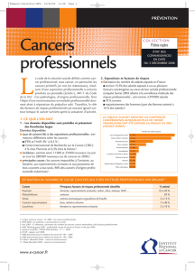 Cancers professionnels