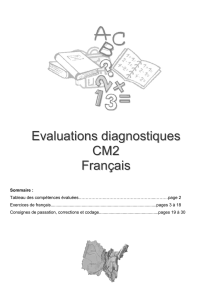 Evaluations diagnostiques CM2 Français - ac