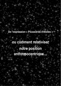 poussières d`étoiles