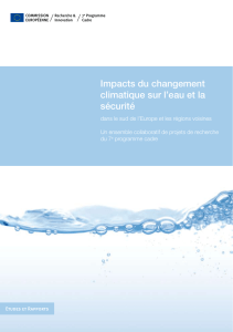 Impacts du changement climatique sur l`eau et la sécurité