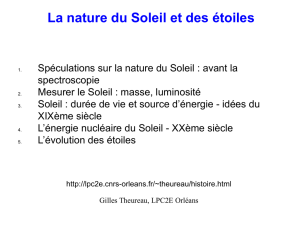 La nature du Soleil et des étoiles - Lpc2E