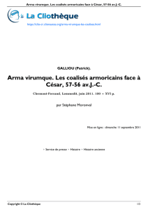 Arma virumque. Les coalisés armoricains face à César, 57-56 av.J.-C.
