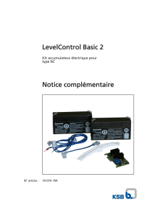 Kit accumulateur électrique pour équipement ultérieur, LCB2
