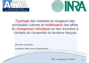 Typologie des maladies et ravageurs des principales cultures et