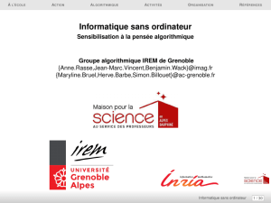 Informatique sans ordinateur