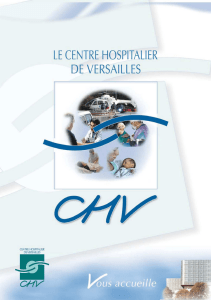 votre hospitalisation - Centre Hospitalier de Versailles