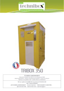 tribox 350 - Technibox environement