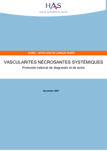 vascularites nécrosantes systémiques