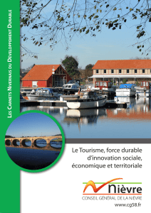 Le Tourisme, force durable d`innovation sociale, économique et