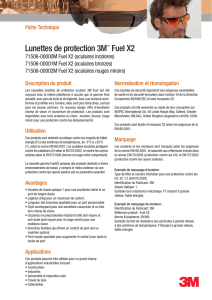 Lunettes de protection 3M ™ Fuel X2