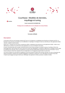 Couchbase : Modèles de données, requêtage et tuning