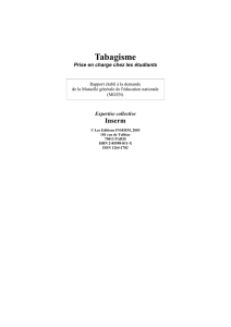Tabagisme. Prise en charge chez les étudiants