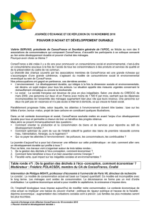 POUVOIR D`ACHAT ET DÉVELOPPEMENT DURABLE