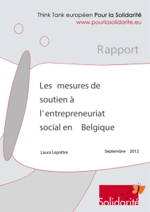 Rapport - Observatoire européen de l`Économie sociale