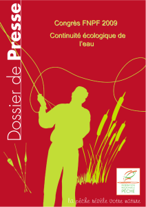 Congrès FNPF 2009 Continuité écologique de l`eau