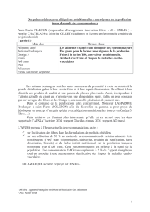 Des pains spéciaux avec allégations nutritionnelles : une réponse