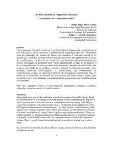 Les défis éducatifs du changement climatique: La