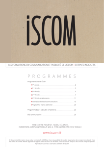 Programmes ISCOM
