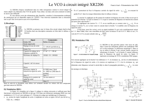 Le VCO à circuit intégré XR2206 - TSF