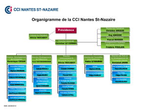 Organigramme de la CCI Nantes St