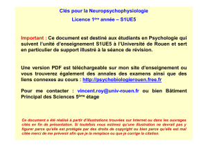 Séance de Révisions S1UE5 - Psychobiologie-Rouen