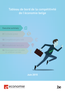 Tableau de bord de la compétitivité de l`économie belge