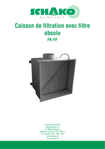 Caisson de filtration avec filtre absolu