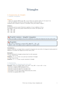 Triangles - Page d`accueil