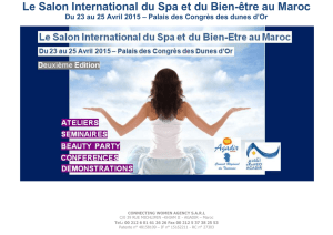 Le Salon International du Spa et du Bien-être au Maroc